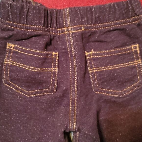 Carter's Plaid Button Down Hoodie Shirt & Elastic Waist Pants Sz 9M - Picture 7 of 12